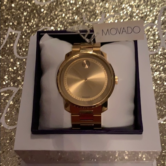 Movado Bold Watch Light Gold Museum NEW main image 2